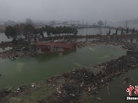 湖北襄阳修复汉江生态 拆除河道最大酒楼