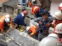 江西南昌发生房屋坍塌 4名被困人员全获救