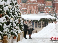 莫斯科一夜降雪量创下新纪录