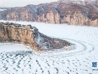 黄河老牛湾雪景