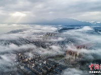 航拍江西武宁云雾美景仿佛置身“天宫”