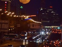 “春分日”上演年度最后一次“超级月亮”