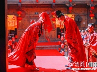 昭君故里举行汉式古法婚礼 传承中华传统文化