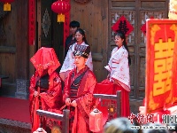 昭君故里举行汉式古法婚礼 传承中华传统文化