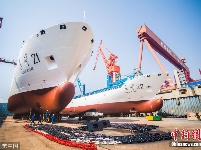 中国第一代火箭运输船完成首次中修改造