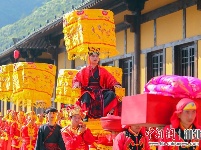 昭君故里举行汉式古法婚礼 传承中华传统文化