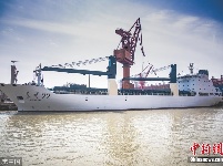 中国第一代火箭运输船完成首次中修改造