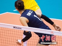 中国女排力克韩国夺世界女排联赛澳门站冠军