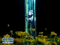 “空间光影秀”迎盛会
