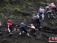 攀岩受捧 游客鄂湘赣交界处体验“飞檐走壁”