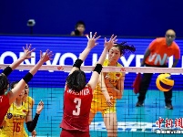 FIVB世界女排联赛香港站：中国队3-0轻取日本队