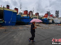 南海热带低压影响海南 琼州海峡客滚船全线停航