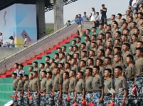 军运会进入倒计时100天 武汉举办万人军体拳挑战赛