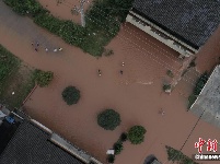 四川丹棱暴雨致农田民房被淹 7.38万余人受灾