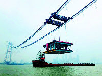 多项“世界之最”    杨泗港长江大桥：见证中国悬索桥技术领跑全球