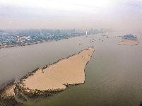 长江水位创新低 白沙洲显露真容
雨水偏少是主因 多部门联动应对