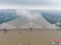“武汉造”！世界首座轻型钢混结构斜拉桥合龙