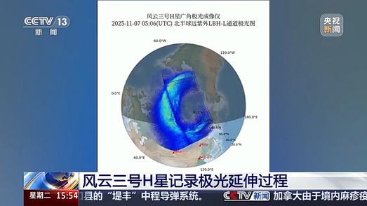 视频丨从卫星视角看极光 揭秘风云三号H星如何捕捉美景