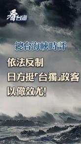 总台海峡时评丨依法反制日方挺“台独”政客，以儆效尤！
