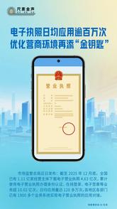 尺素金声 | 电子执照日均应用逾百万次，优化营商环境再添“金钥匙”